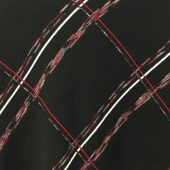 Liz Claiborne Black Diagonal Stripe Button Down Cardigan - Picture 8 of 14